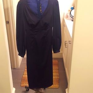 Laura Byrnes navy dress